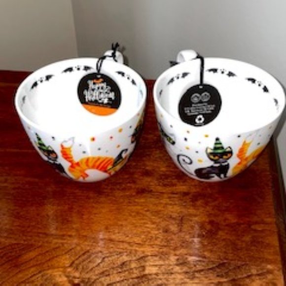 NWT 2 Happy Halloween Cat Mugs. - Picture 6 of 12